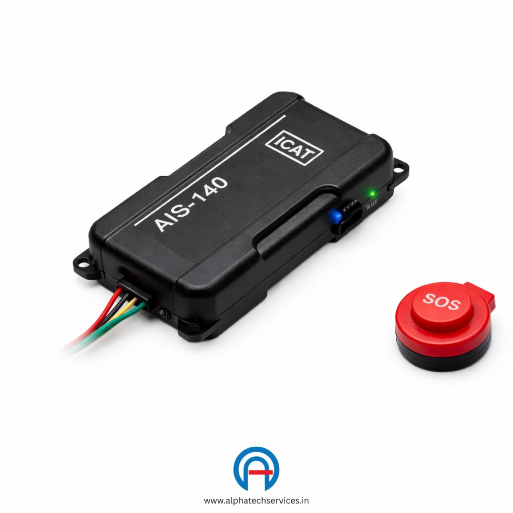 Rugged AIS-140 GPS Tracker with SOS Panic Button